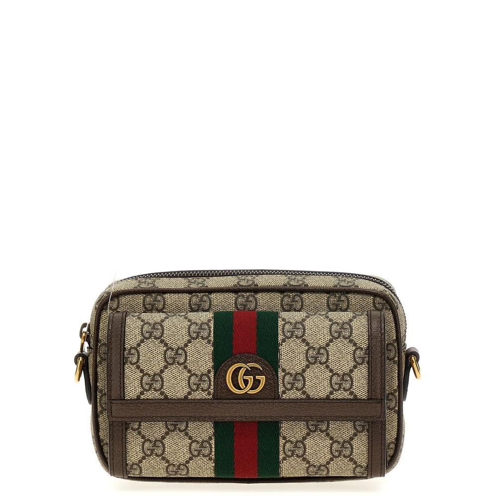 Gucci Mini Ophidia Crossbody Bag Brown